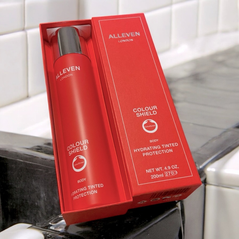 ALLEVEN London Colour Shield Hydrating Tinted Body Protection Spray 4.9 oz.
